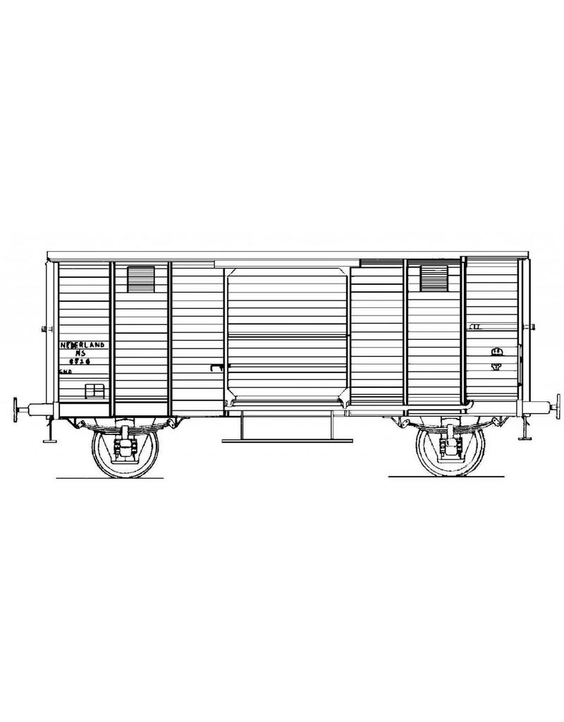 NVM 20.06.041 gesloten goederenwagen CHD 8526 voor spoor 0