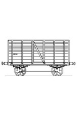 MBT 20.06.052 HSM cattle wagon 64 (1845), covered wagon 18 for gauge 0