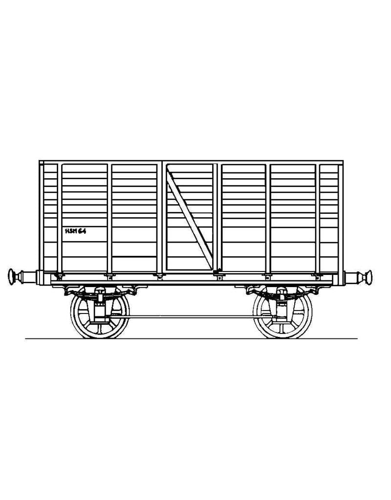 MBT 20.06.052 HSM veewagen 64 (1845), overdekte wagon 18 voor spoor 0