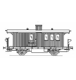 NVM 20.06.053 bagagewagen met postafdeling NCS LD 101-103 voor spoor 0