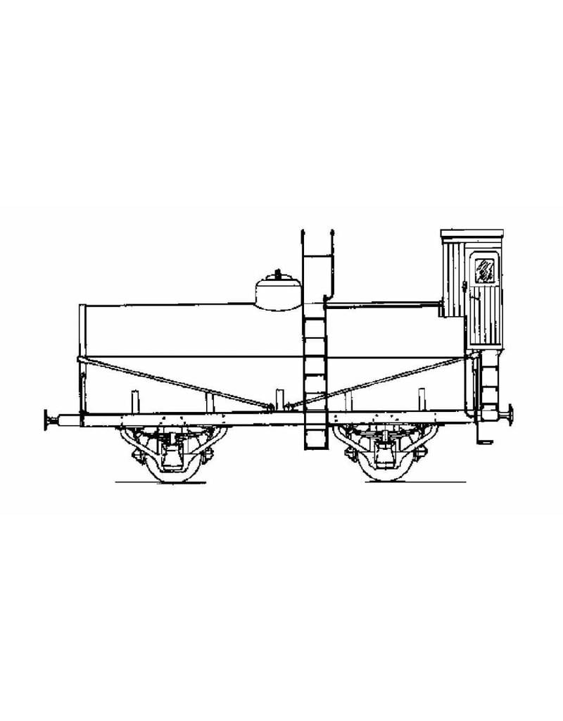 MBT Petroleumwagen SS/NS 155201 bis 208, 97209 bis 210 für Spur 0 - Bauzeichnung Maßstab 1 : 44 (20.06.054)