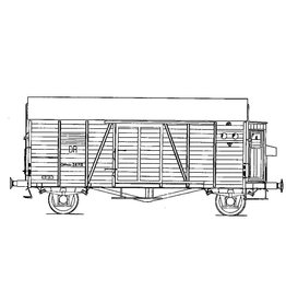 MBT 20.06.057 goederenwagen Deutsche Reichsbahn Ghhs voor spoor 0