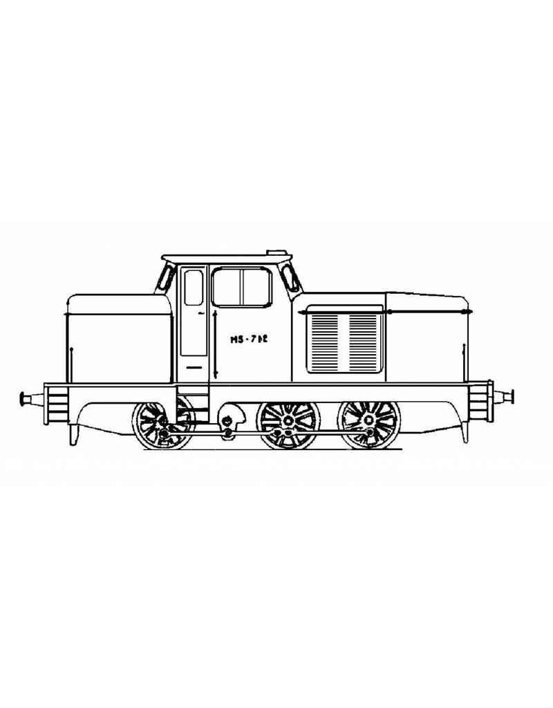 NVM 20.12.001 industrie-rangeerlocomotief; freelance model voor spoor H0