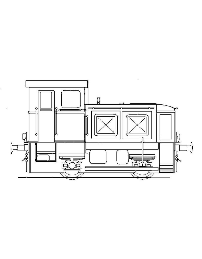 MBT 20.12.002 industrial shunting locomotive Deutz for gauge 0