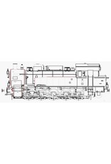 MBT 20.20.001 stoomlocomotief T16-1 (BR94) (DB) voor 5" spoor