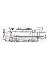 NVM 20.20.001 stoomlocomotief T16-1 (BR94) (DB) voor 5" spoor