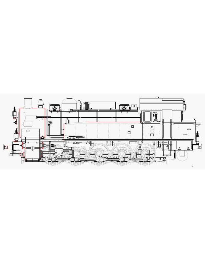 MBT 20.20.001 Dampflokomotive T16-1 (BR94) (DB) für 5" Spur