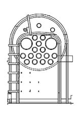 MBT 20.20.004 ketel voor Crampton locomotief, voor 5"-spoor (127 mm)