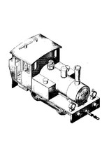 NVM 20.20.007 0-B-0 2 cilinder gasgestookte locomotief voor spoor 1