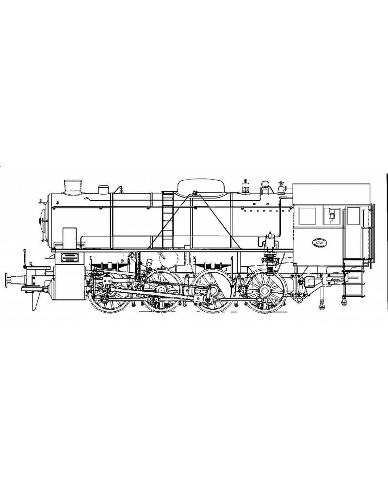 NVM 20.20.012 Güterzuglokomotive NS 4700 - ("Waren Swede '); für Spur 2 (58 mm)