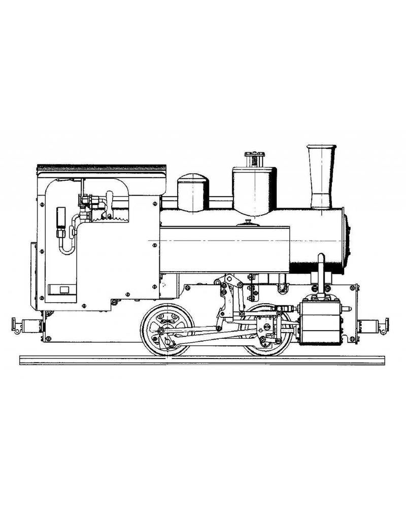 MBT 20.20.013/A Decauville 0-2-0T locomotive for Gauge 1