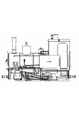 NVM 20.20.020 smalspoorlocomotief Gea, naar de Gezina en Catja; voor spoor 3,5" (89 mm)