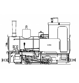 NVM 20.20.020 narrow gauge locomotive Gea, the Gezina and Catja; for track 3.5 "(89 mm)