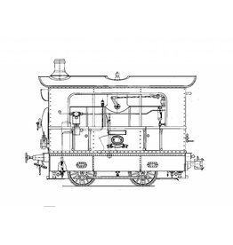 NVM 20.20.022 WSM Zug Dampflokomotive 15-20; Track für 7,25 "(184 mm)