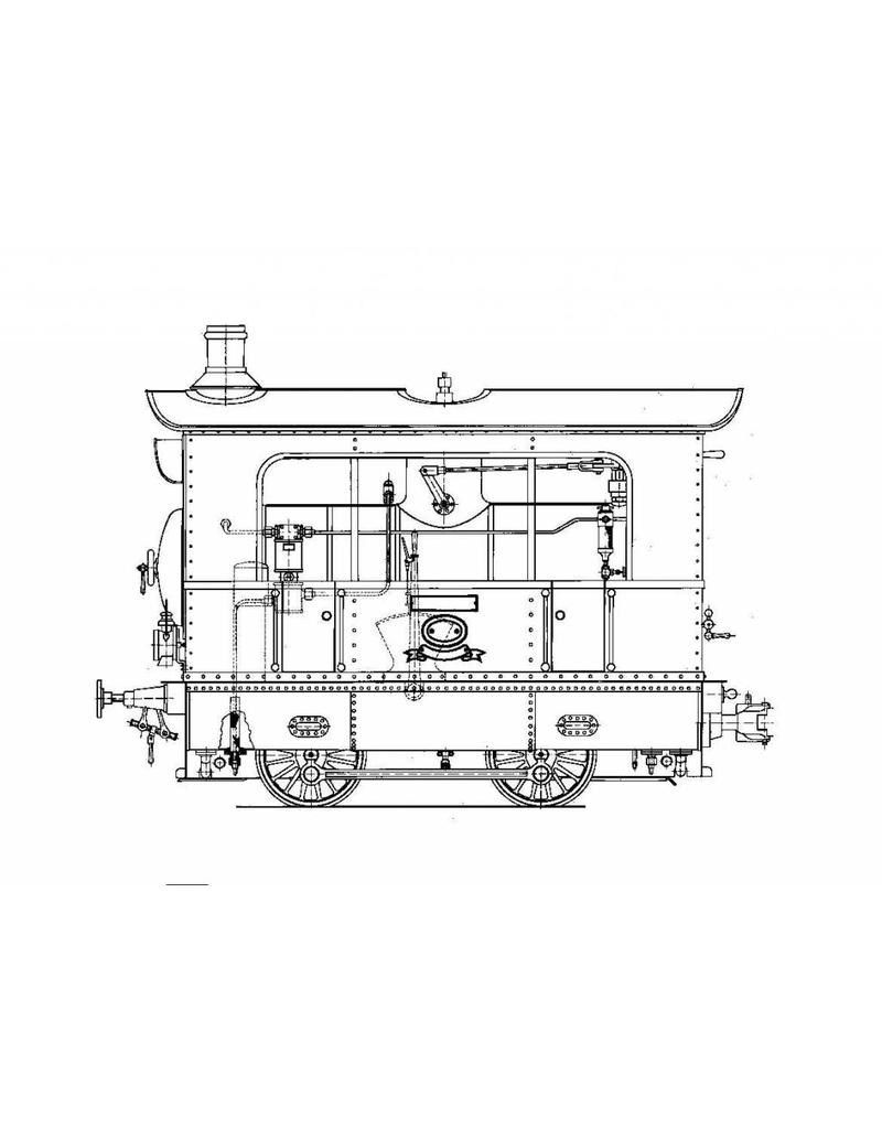 NVM 20.20.022 WSM Zug Dampflokomotive 15-20; Track für 7,25 "(184 mm)