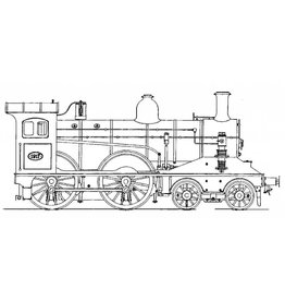 NVM 20.20.023 Steam Locomotive NS 1900 - ("Young Damsel '); for track 2 (58 mm)