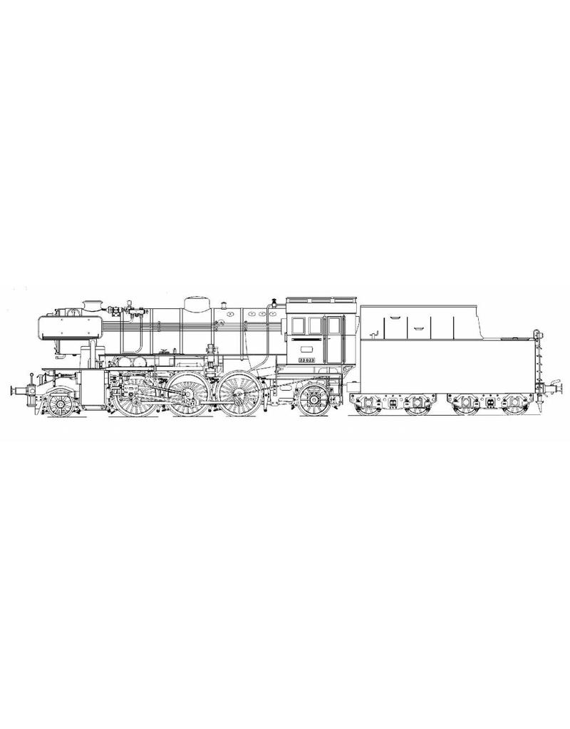 NVM 20.20.026 Dampflok SSN-23023 ex DB "Baureihe 23"; für Track 3.5 "(89 mm)