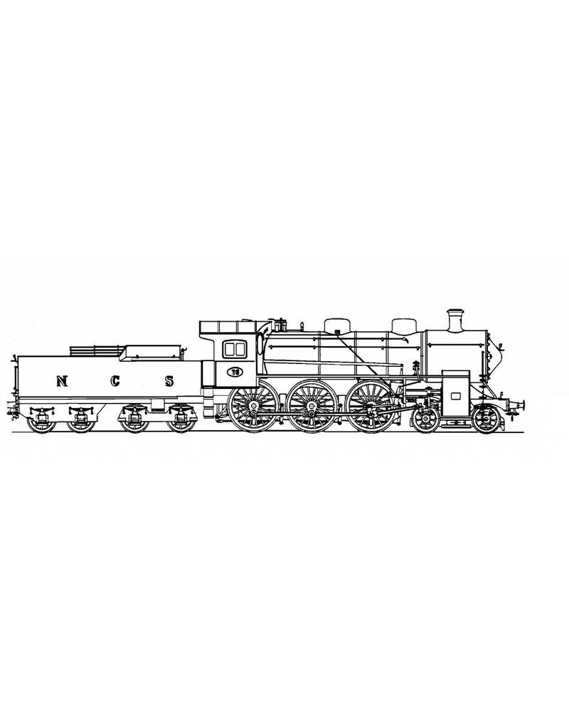 NVM 20.20.028 2C sneltrein locomotief NCS 76 - ("Zeppelin"); voor spoor 2 (58 mm)