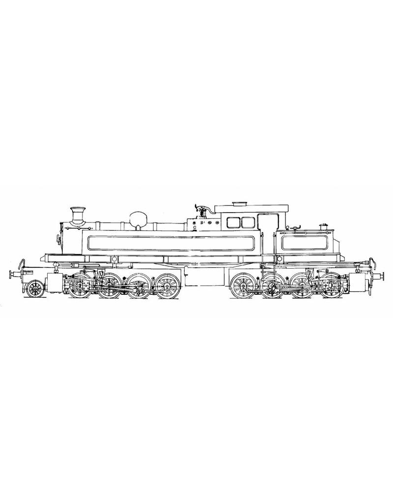 NVM 20.20.030 Kitson Meijer Breitspurlokomotive; für Track 3.5 "(89 mm)