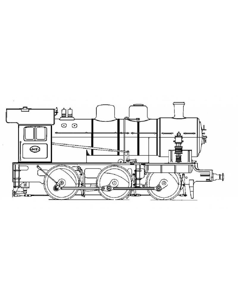 MBT 20.20.034 C-locomotief serie NS 3400; voor spoor 3,5" (89 mm)