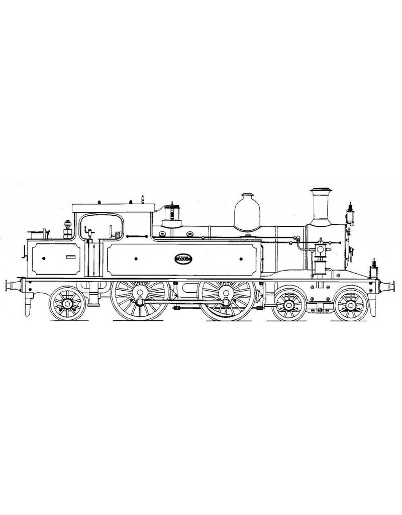 MBT 20.20.039 2-B-1 tenderlocomotief NS 5500 - ("Kop en kontje"); voor spoor 2 (58 mm)