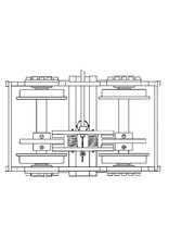 MBT 20.25.002 beremd passagierskarretje voor spoor 3,5" (89 mm)