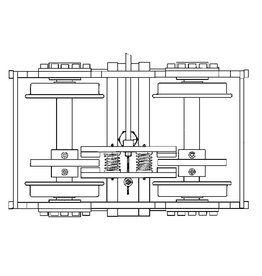 MBT 20.25.002 beremd passagierskarretje voor spoor 3,5" (89 mm)