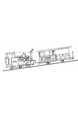MBT 20.30.002 tandradlocomotief H 1-4 met rijtuig C21 - Brienz-Rothorn-Bahn voor spoor H0