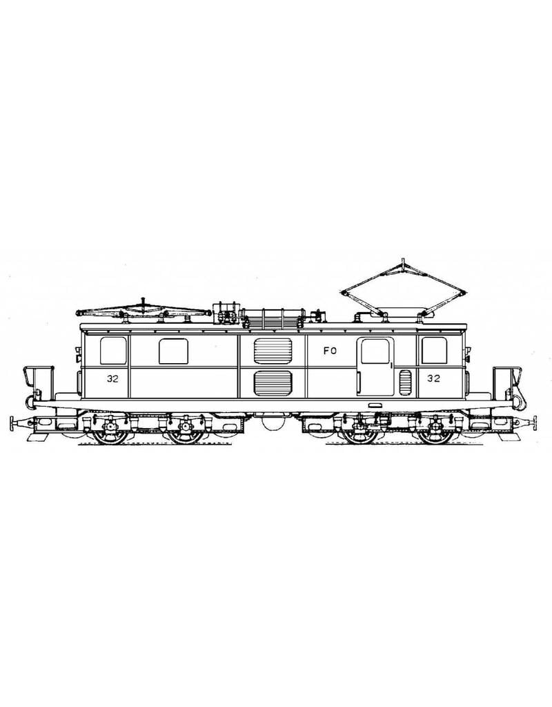MBT 20.31.002 E-locomotief HGe4/4 31-37 Furka-Oberalpbahn voor spoor H0
