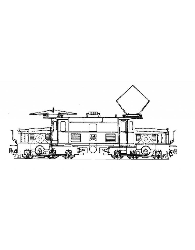 MBT 20.31.004 E-Lokomotive Ge 6/6 401-415 Rhätische Bahn - "Krokodil" für Spur H0