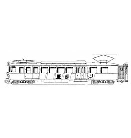 MBT 20.33.010 2-wagen treinstel BDr 317 met bar-rijtuig RV Bern - Solothurn voor spoor H0