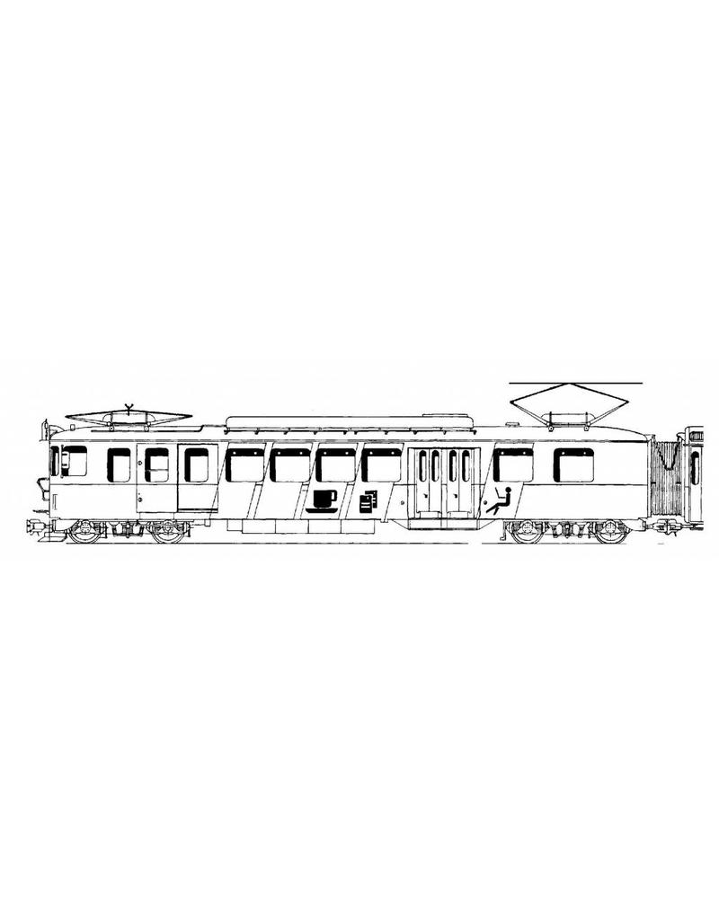 MBT 20.33.010 2-car multiple unit BDr 317 with bar coach RV Bern - Solothurn for H0 gauge