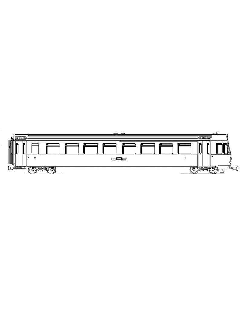 NVM 20.33.010 2-wagen treinstel BDr 317 met bar-rijtuig RV Bern - Solothurn voor spoor H0