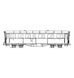 MBT 20.35.003 carriage AB4u 4162-63 Furka-Oberalpbahn for H0 gauge