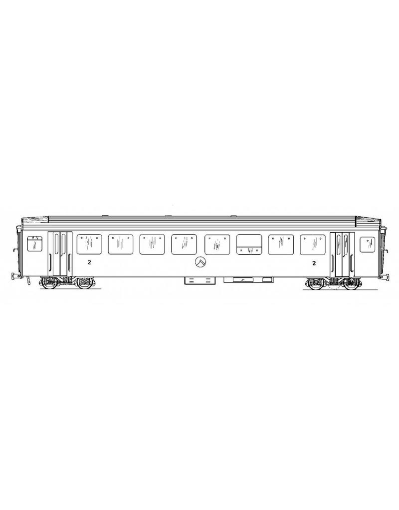 MBT 20.35.004 Leichtmetallwagen A 2071-74 Brig-Visp-Zermatt-Bahn für Spur 0