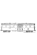 MBT 20.35.007 Leichtmetallwagen A 2261-67 Brig-Visp-Zermatt-Bahn für Spur H0
