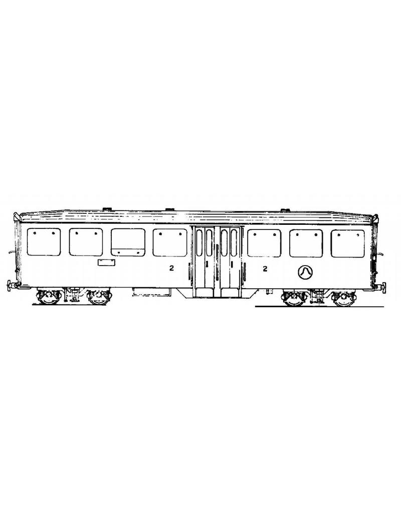 MBT 20.35.007 lichtmetaalrijtuig A 2261-67 Brig-Visp-Zermatt-Bahn voor spoor H0