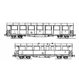 MBT 20.35.008 Personenwagen AB 2221, 2222, 2224 Brig-Visp-Zermatt Bahn für Spur H0