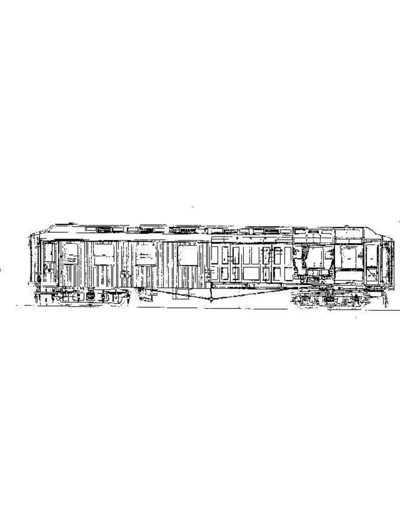 NVM 20.36.001 boxcar OJ6 2831-33 Brig-Visp-Zermatt Bahn für Spur H0
