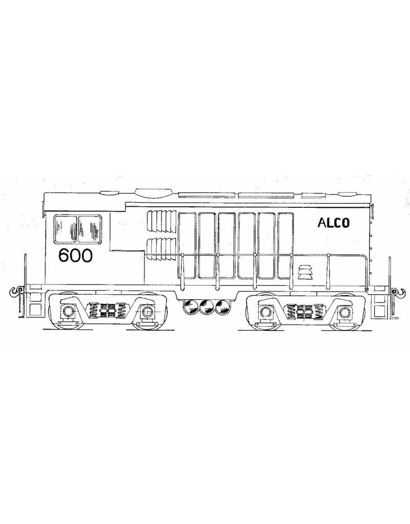 MBT 20.52.002 ALCO dieselrangeerlocomotief voor spoor 0