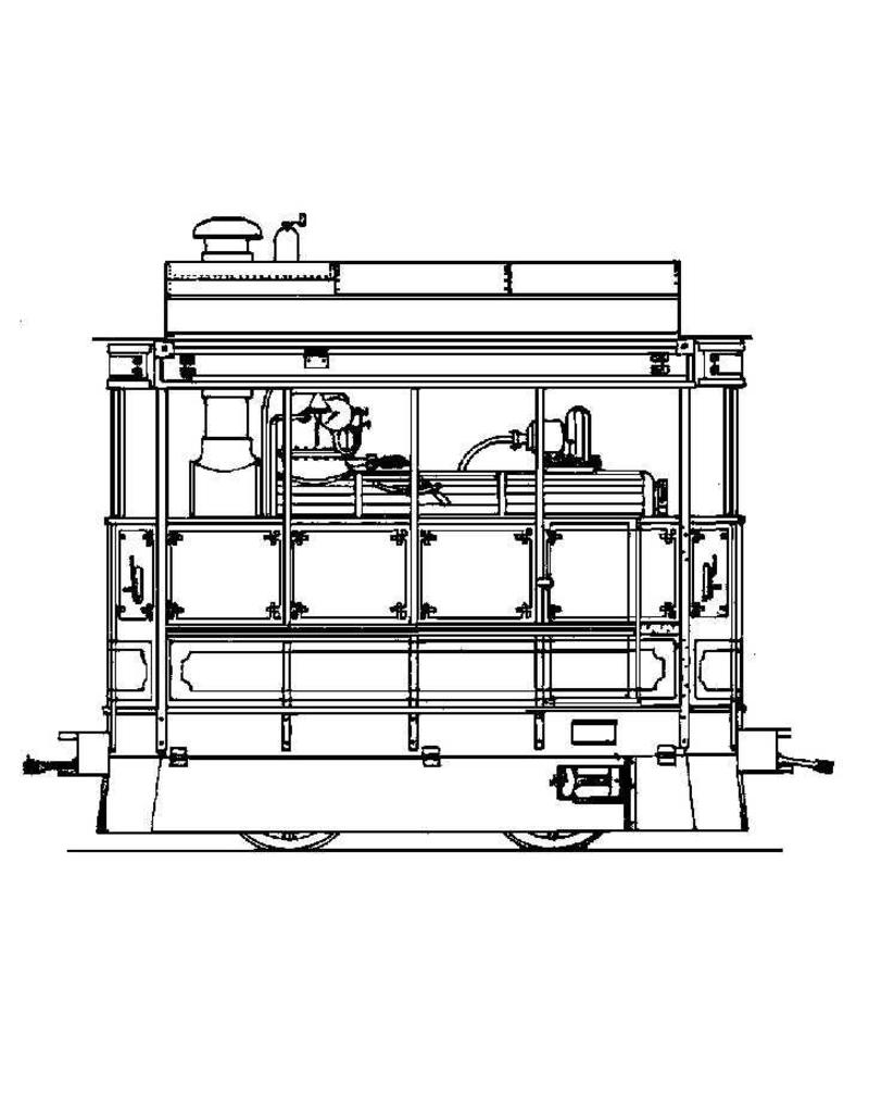 NVM 20.70.002 tramweglocomotief en rijtuigen NZHVM voor spoor 1