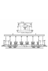 MBT 20.70.009 GOSM Dampflokomotive 1-5 (1885)(backer & Rueb); offener Wagen AB 11,13 (1903/06)