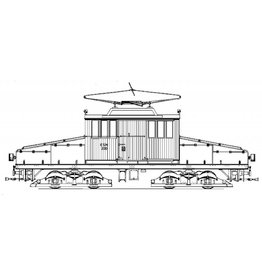 MBT 20.71.003 E-locomotive NZHVM A105, work wagons C153-155