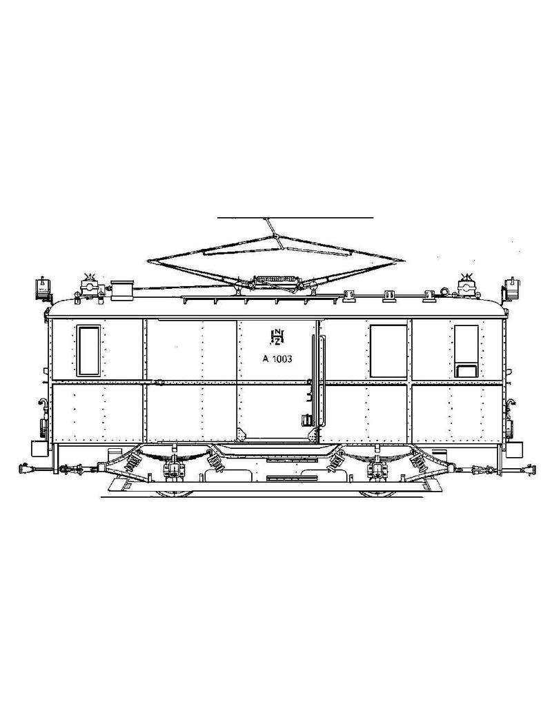 MBT 20.71.004 NZH-Eloc A1001-1004, Arbeitswagen C12-13, C101-110, C121-123, H1-8 für Spur I