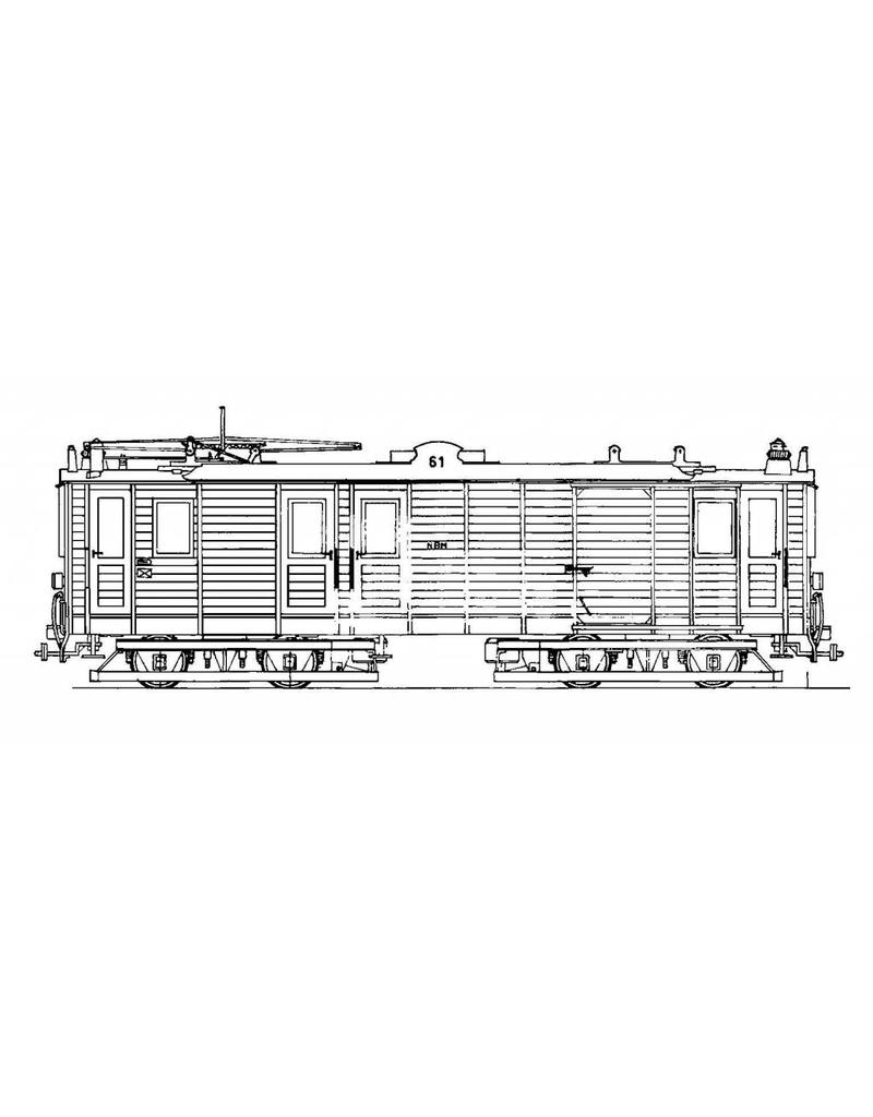 MBT 20.73.001 railcar NBM 61 (ex "Benzo" OSM) for O gauge