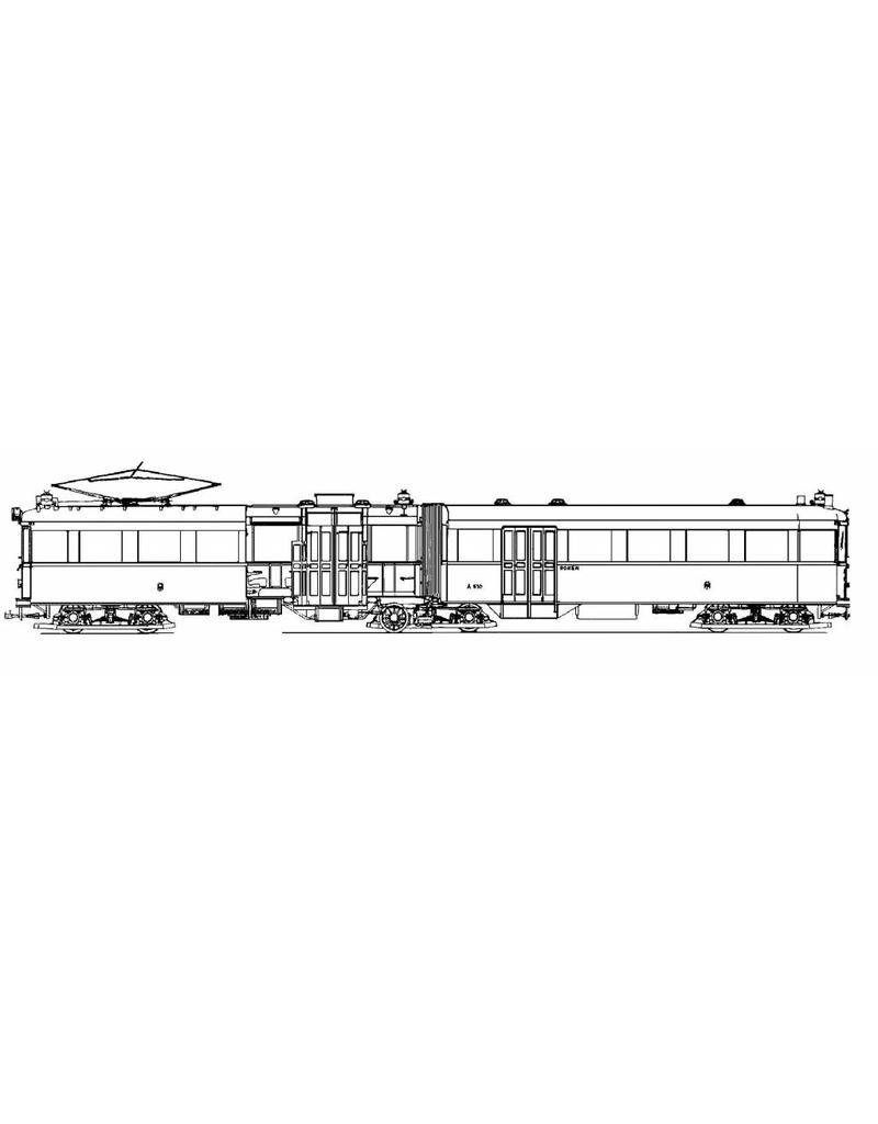 MBT 20.73.002 geleed rijtuig NZHVM A601-620 voor spoor I