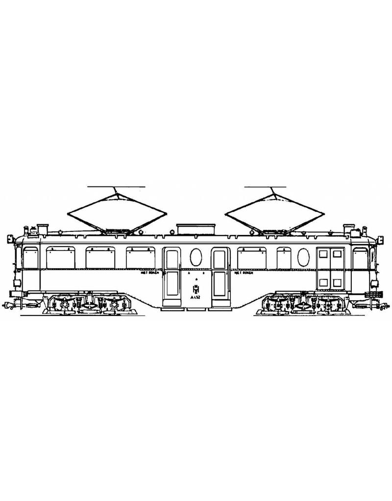 NVM 20.73.011 motorrijtuig NZHVM A401-409, A451-459 - ("Boedapester");met volgrijtuig B401-409, B451-466