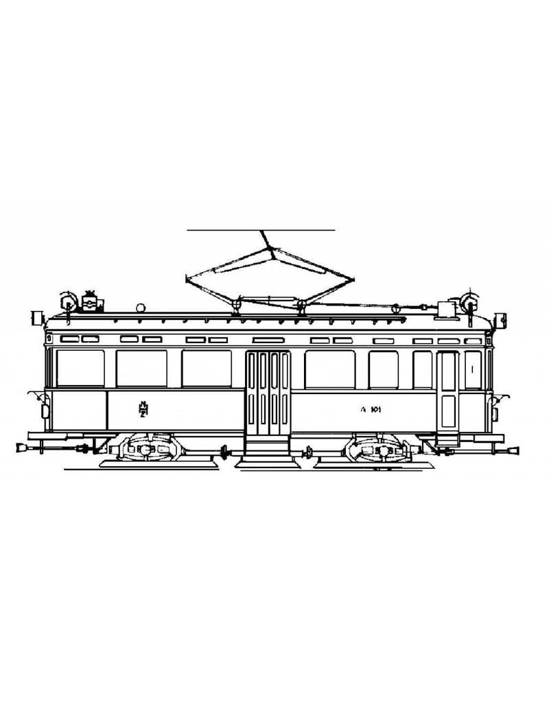 MBT 20.73.016 NZHVM railcar and trailer coaches; with converters, for gauge I