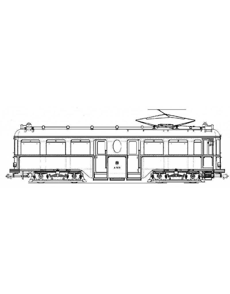 MBT 20.73.019 motorrijtuig NZHVM A501-511, aanh.rijtuig B501-515 ("kleine Boedapester") voor spoor I