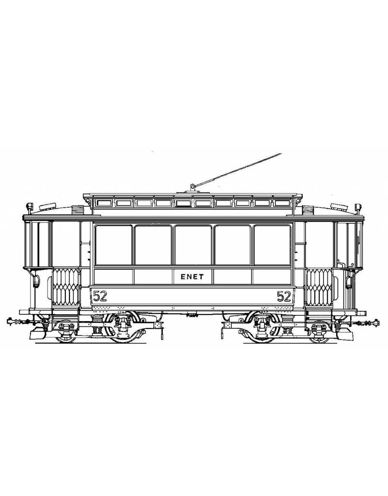 NVM 20.73.024 motorrijtuig NZHVM A41-57 ex-ENET, aanh.rijtuig B60-61